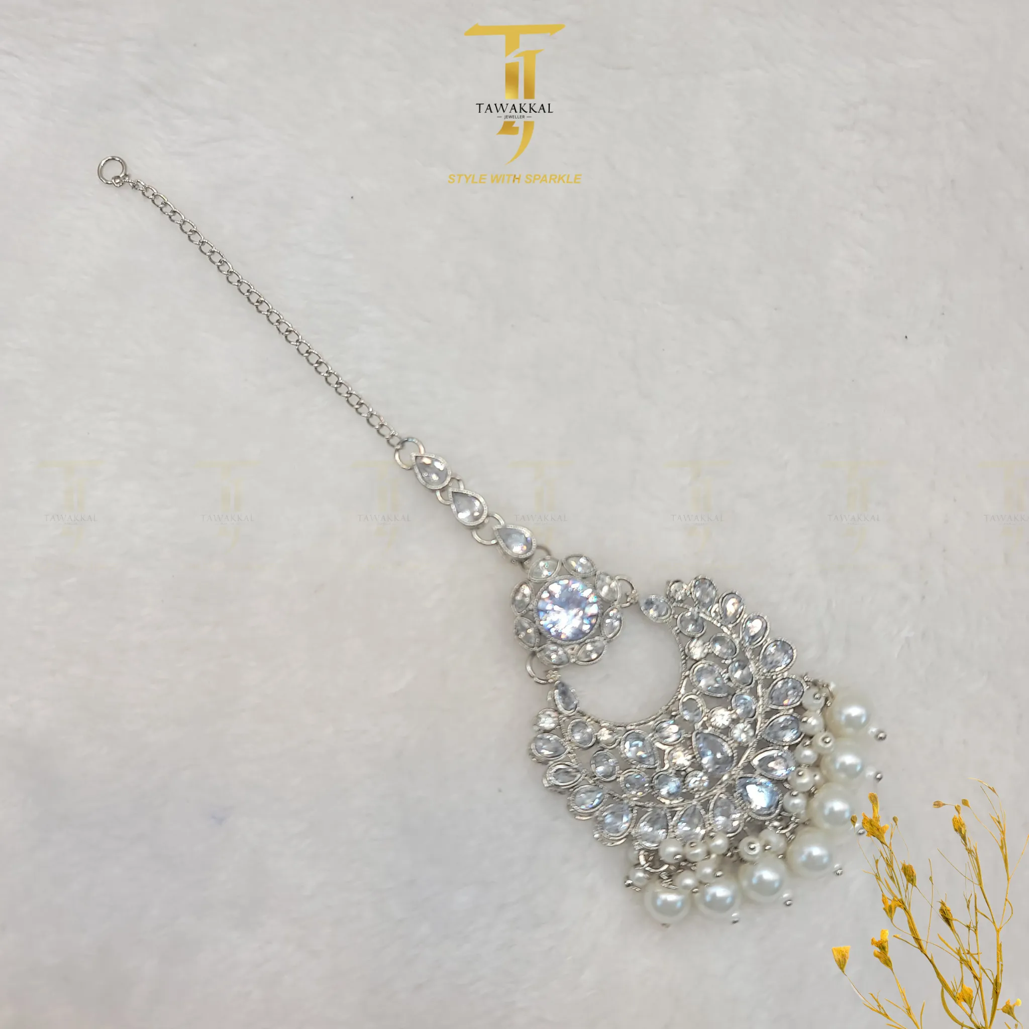 Choker Big Stone Set(Silver)